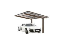 Ximax Aluminium Carport Linea Typ 60 Sonderbreite XS Bronze