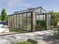 Vitavia Gewächshaus Zeus Comfort 15700 HKP 16mm, schwarz pulverbeschichtet