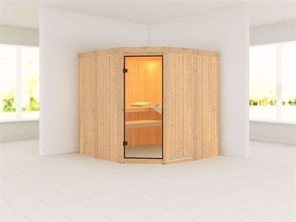 Simara 1 - Karibu Sauna ohne Ofen - ohne Fenster - Simara 1 - Karibu Sauna ohne Ofen - ohne Fenster -
