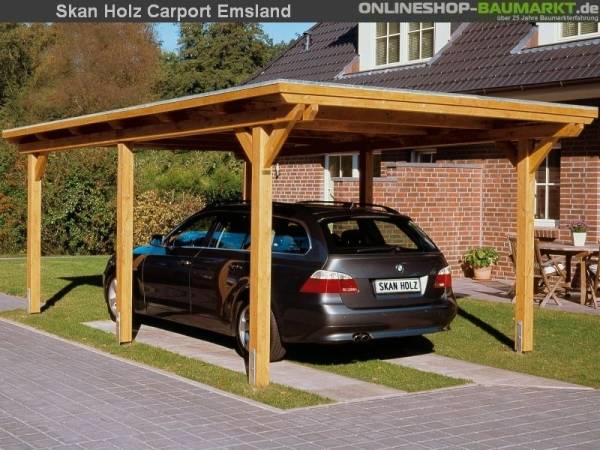 Skan Holz Carport Emsland 404 x 604 cm Leimholz Skan Holz Carport Emsland 404 x 604 cm Leimholz