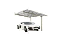 Ximax Aluminium Carport Portoforte Typ 60 Sonderbreite XL Edelstahl-Look