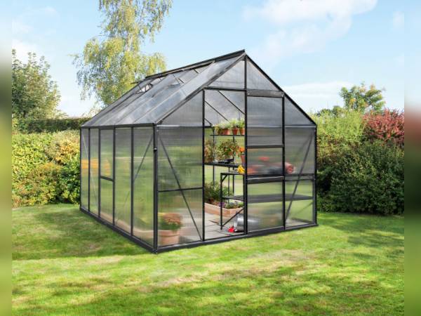 Vitavia Gewächshaus Meridian 1, 8300 HKP 4 mm, schwarz