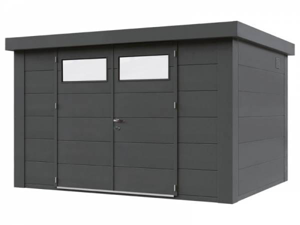 Wolff Finnhaus Metall-Gerätehaus Eleganto 2721 Granitgrau inkl. Dachrinne und Fallrohr Wolff Finnhaus Metall-Gerätehaus Eleganto 2721 Granitgrau inkl. Dachrinne und Fallrohr