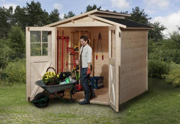 Weka Gartenhaus 323 Größe 1 natur Weka Gartenhaus 323 Größe 1 natur