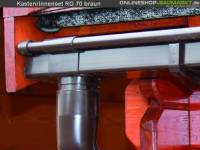 Dachrinnen Set RG 70 braun 500 cm Pultdach