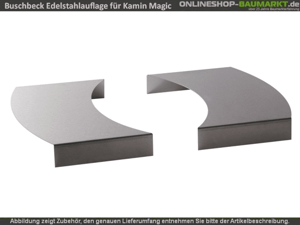 Buschbeck Edelstahlauflage 2er-Set für Grillkamin Magic Buschbeck Edelstahlauflage 2er-Set für Grillkamin Magic