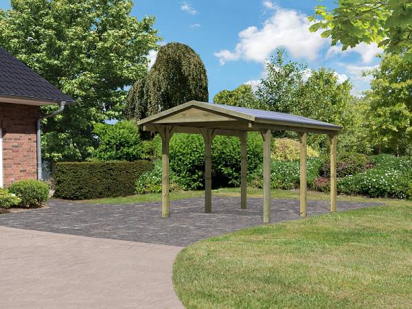Karibu Classic Carport 1 Satteldach Einzel kdi Karibu Classic Carport 1 Satteldach Einzel kdi