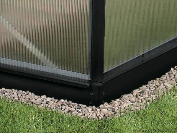 Vitavia Stahl-Fundament 3300, 6 cm für Gewächshäuser schwarz