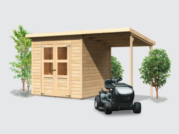 Osb smart choice Gerätehaus Marsberg 4 inkl. Anbaudach