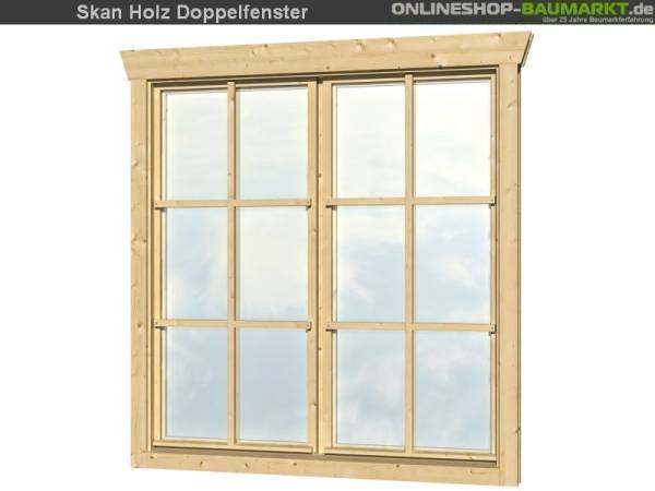 Skan Holz Doppelfenster hoch 45 mm