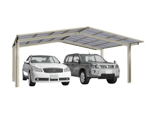 Ximax Aluminium Carport Linea Typ 60 M-Ausführung Edelstahl-Look