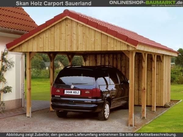 Skan Holz Carport Sauerland 380 x 750 cm Skan Holz Carport Sauerland 380 x 750 cm