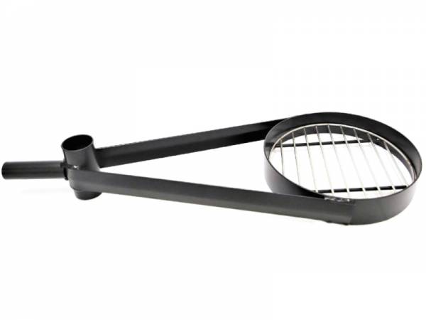 Kleiner Grillhalter mit langem Arm für eine Wolff Finnhaus Grillkota Kleiner Grillhalter mit langem Arm für eine Wolff Finnhaus Grillkota