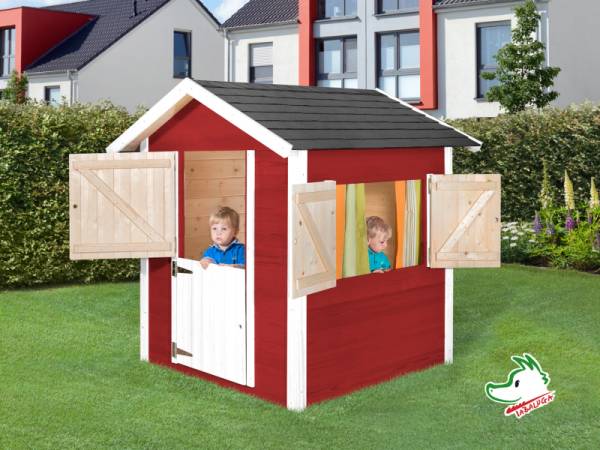 Weka Kinderspielhaus 818 rot / weiss Weka Kinderspielhaus 818 rot / weiss