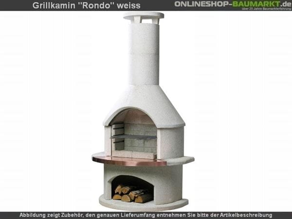 Buschbeck Gartengrillkamin Rondo weiss Buschbeck Gartengrillkamin Rondo weiss