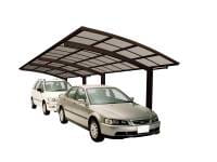 Ximax Aluminium Carport Portoforte Typ 80 Tandem Mattbraun