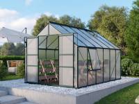 Vitavia Gewächshaus Meridian 2, 9900 HKP 4 mm, smaragd, mit Doppelschiebetür