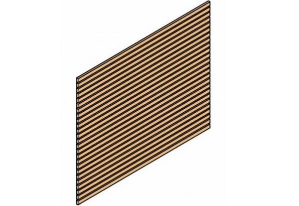 Skan Holz Seitenwand für Carport 230 x 160 cm Rhombusprofil