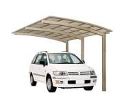 Ximax Aluminium Carport Portoforte Typ 110 Sonderbreite XL Edelstahl-Look