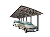 Ximax Aluminium Carport Portoforte Typ 110 Tandem Mattbraun