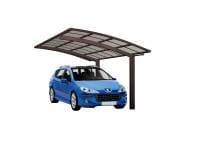 Ximax Aluminium Carport Portoforte Typ 60 Sonderbreite XS Mattbraun