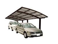 Ximax Aluminium Carport Portoforte Typ 60 Tandem Mattbraun