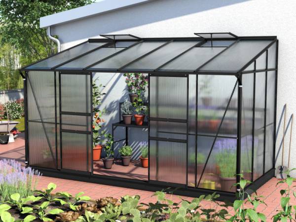 Vitavia Gewächshaus Ida 7800 HKP 4 mm, Schwarz