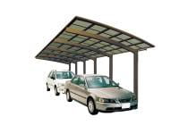 Ximax Aluminium Carport Portoforte Typ 110 Tandem Bronze