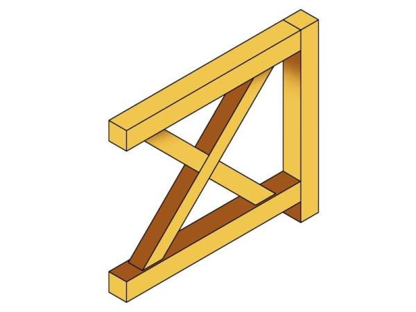Skan Holz Brüstung für alle Pavillons Andreaskreuz Skan Holz Brüstung für alle Pavillons Andreaskreuz
