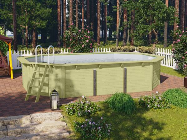 Karibu Pool Modell 4 X kdi - Folie Grau Karibu Pool Modell 4 X kdi - Folie Grau
