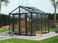 Vitavia Gewächshaus Zeus Comfort 8100 HKP 16mm, schwarz pulverbeschichtet