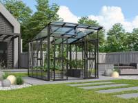 Vitavia Gewächshaus Aphrodite 7800 3mm ESG / HKP 10mm, Schwarz